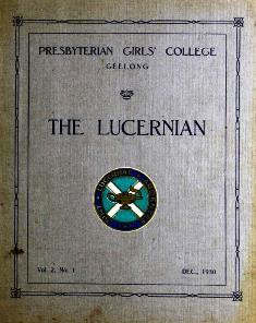 'Lucernian' Cover, 1930